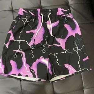 Purple Lighting Shorts From RomWe